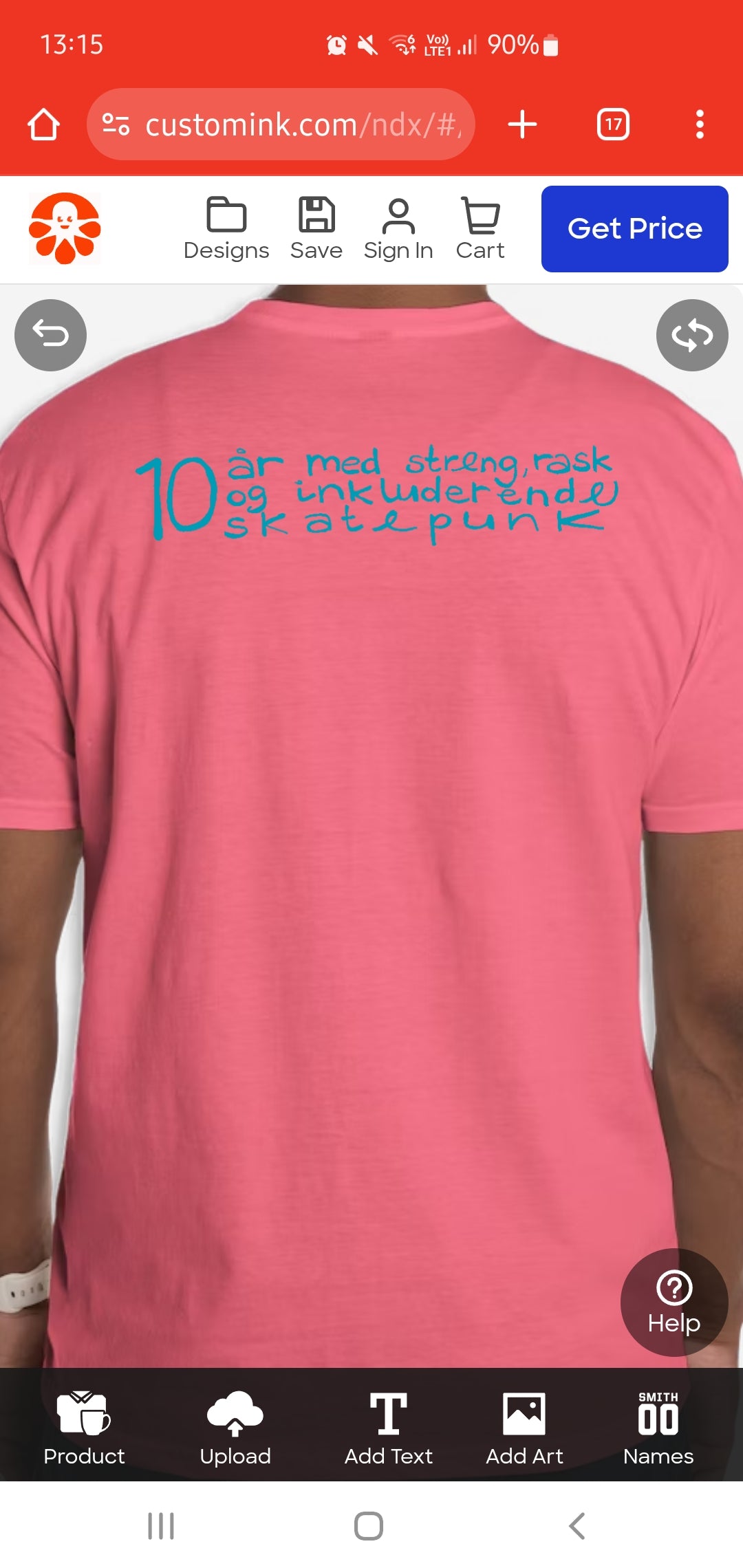 T-skjorte "Barnebursdag"