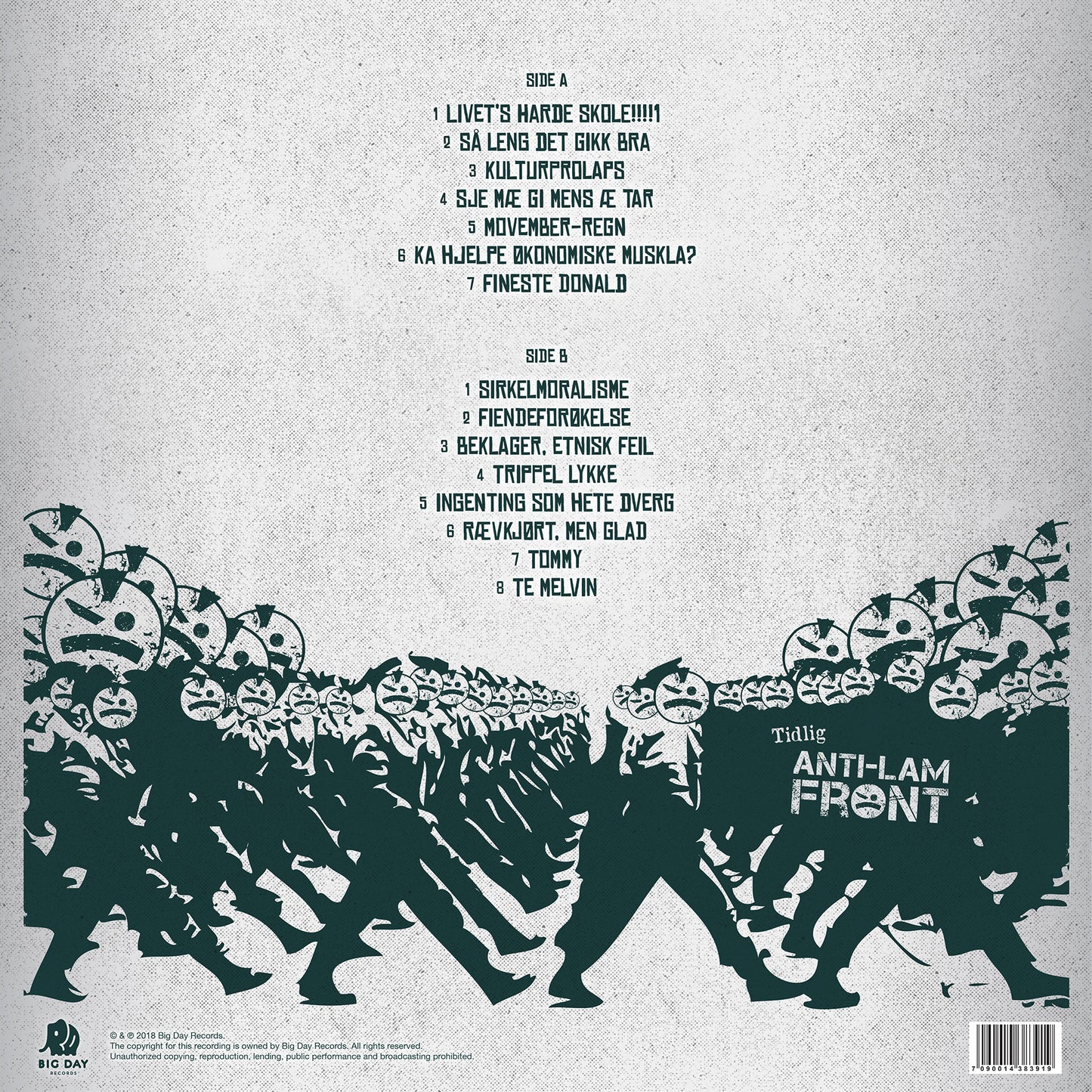 Tidlig Anti-Lam Front LP